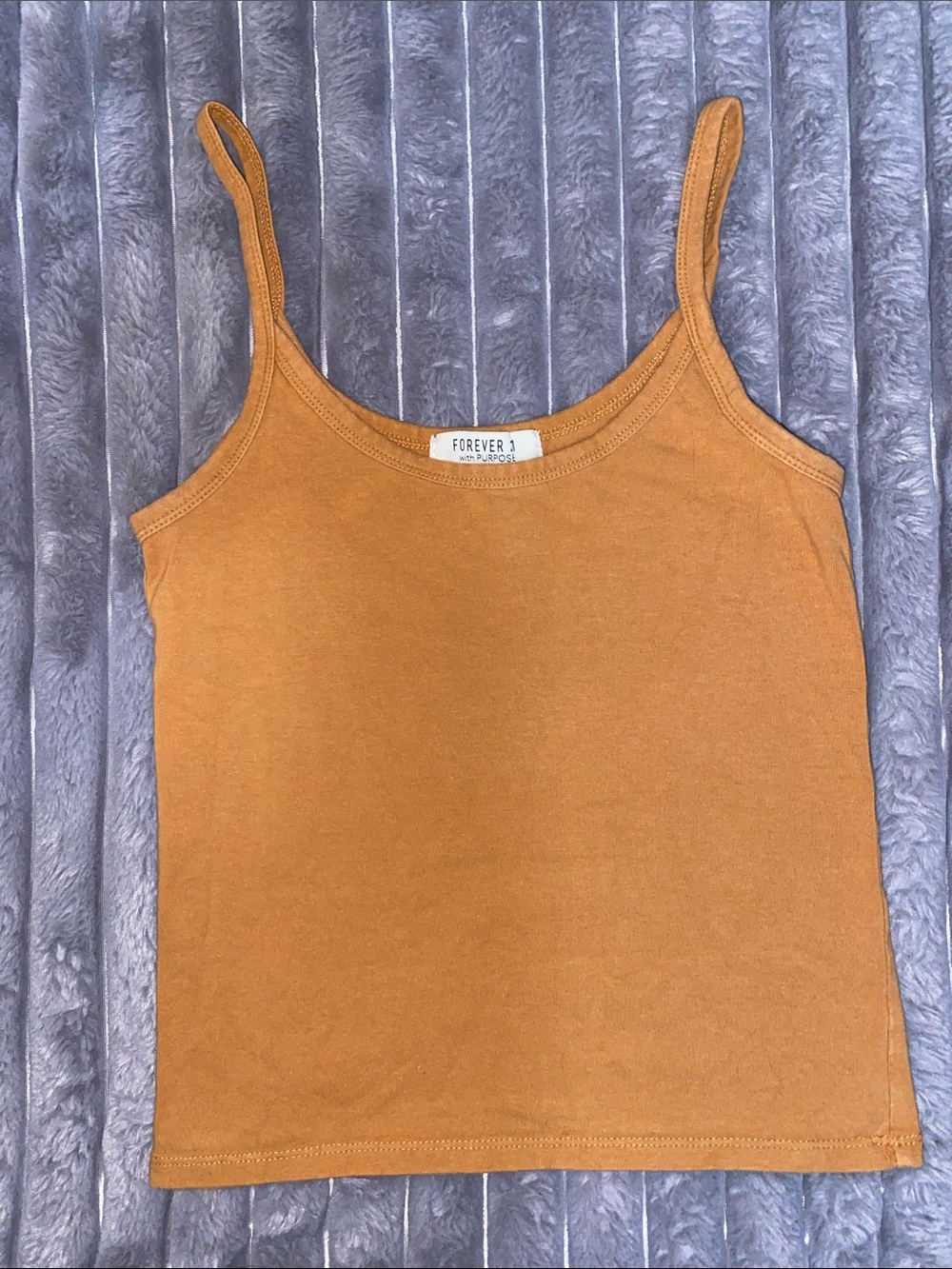 Forever 21 Tan/Rusty Colored Spaghetti Strap Camisole